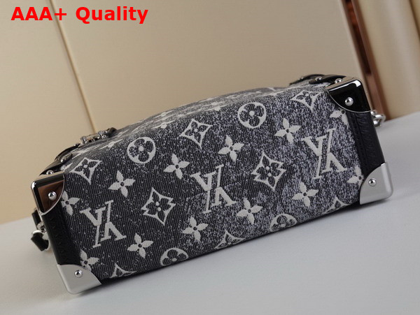 Louis Vuitton Side Trunk Handbag in Gray Monogram Jacquard Denim M21460 Replica