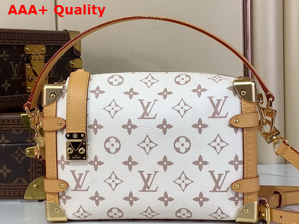 Louis Vuitton Side Trunk MM Handbag in Monogram Dune Coated Canvas M26287 Replica