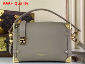 Louis Vuitton Side Trunk MM Handbag in Taupe Grained Calf Leather M25072 Replica