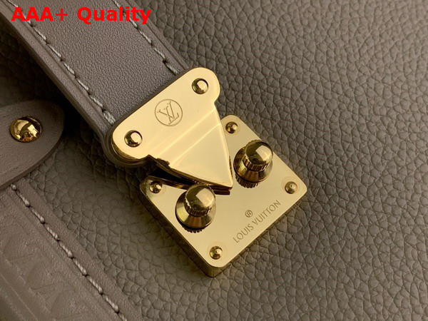 Louis Vuitton Side Trunk MM Handbag in Taupe Grained Calf Leather M25072 Replica