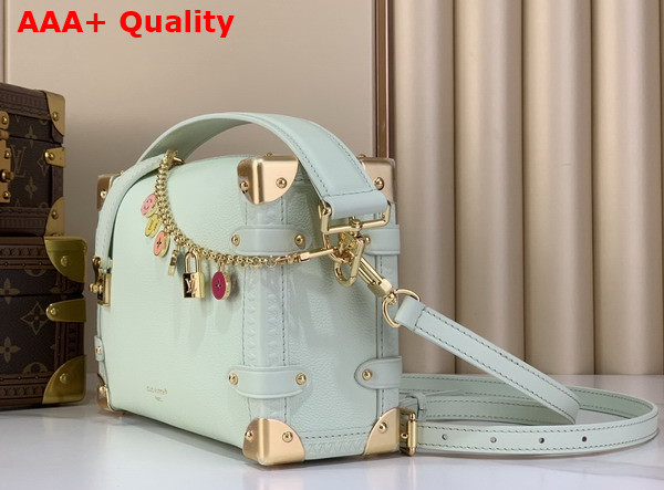Louis Vuitton Side Trunk MM Jade Green Calf Leather M27449 Replica