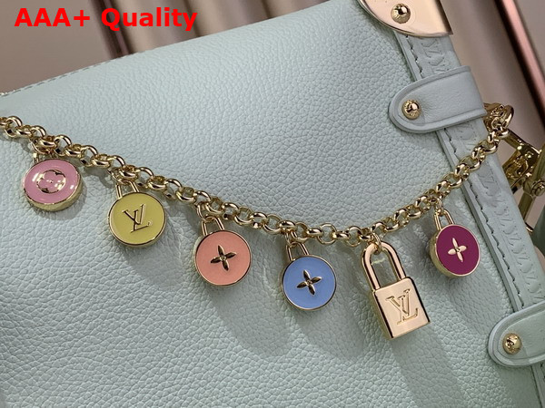 Louis Vuitton Side Trunk MM Jade Green Calf Leather M27449 Replica