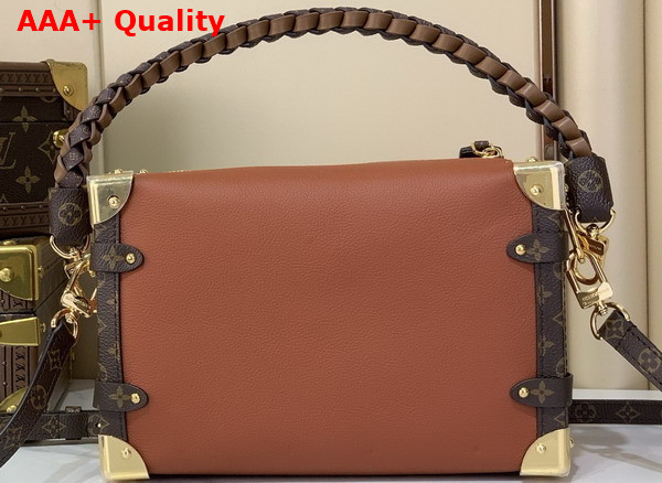 Louis Vuitton Side Trunk MM in Cognac Calf Leather M27435 Replica