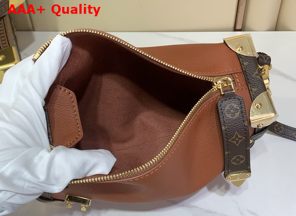 Louis Vuitton Side Trunk MM in Cognac Calf Leather M27435 Replica