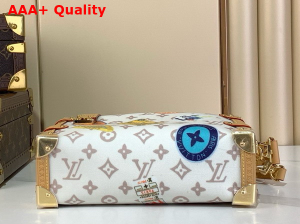 Louis Vuitton Side Trunk MM in Monogram Dune Canvas Decorated with Playful Labels M14606 Replica