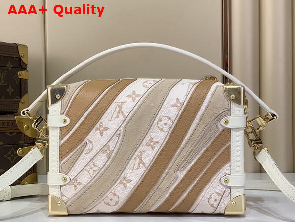 Louis Vuitton Side Trunk MM in Quartz Calf Leather and Coated Canvas M29666 Replica