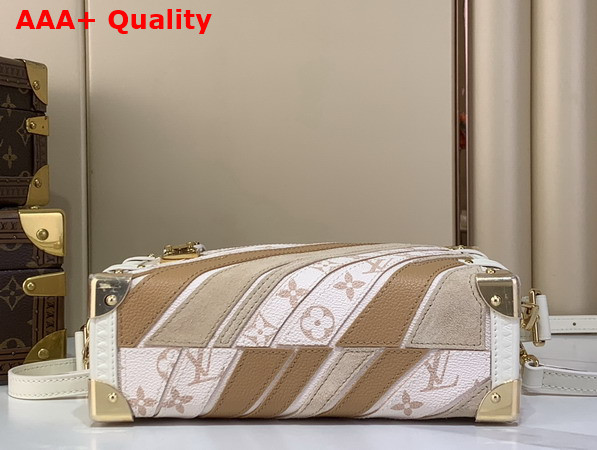 Louis Vuitton Side Trunk MM in Quartz Calf Leather and Coated Canvas M29666 Replica