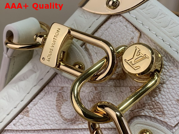 Louis Vuitton Side Trunk MM in Quartz Calf Leather and Coated Canvas M29666 Replica
