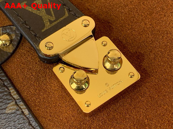 Louis Vuitton Side Trunk MM in Tan Suede Calfskin Leather M15072 Replica