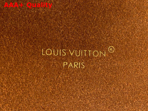 Louis Vuitton Side Trunk MM in Tan Suede Calfskin Leather M15072 Replica