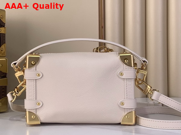 Louis Vuitton Side Trunk PM Chalk White Calf Leather with Charm Embellished Chain M27438 Replica