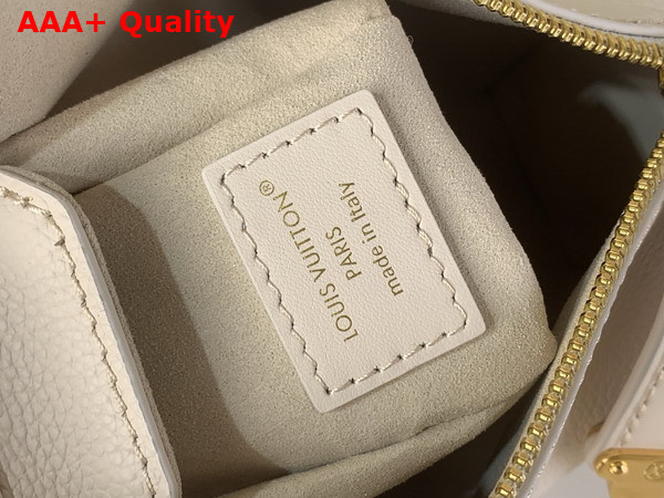 Louis Vuitton Side Trunk PM Chalk White Calf Leather with Charm Embellished Chain M27438 Replica