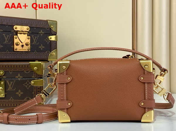 Louis Vuitton Side Trunk PM Cognac Calfskin Leather M15224 Replica