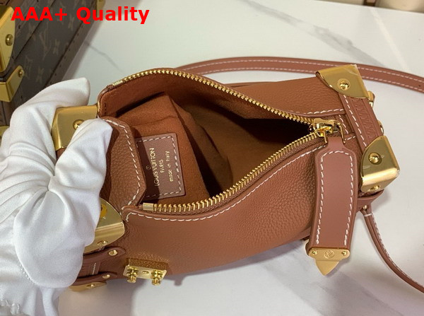 Louis Vuitton Side Trunk PM Cognac Calfskin Leather M15224 Replica