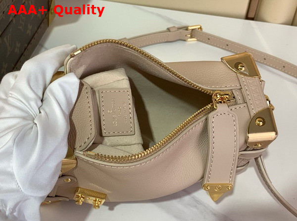 Louis Vuitton Side Trunk PM Handbag in Beige Calfskin Leather Replica
