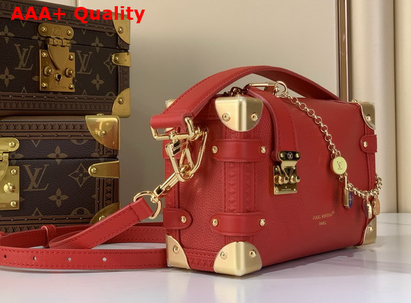 Louis Vuitton Side Trunk PM Sari Red Calf Leather M28333 Replica