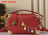 Louis Vuitton Side Trunk PM Sari Red Calf Leather M28333 Replica
