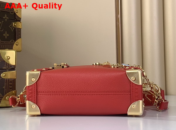 Louis Vuitton Side Trunk PM Sari Red Calf Leather M28333 Replica
