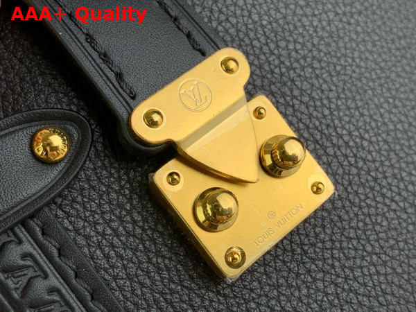 Louis Vuitton Side Trunk PM in Black Grained Calf Leather M23817 Replica
