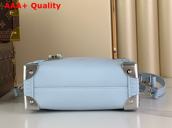 Louis Vuitton Side Trunk PM in Sky Blue Grained Calf Leather Replica