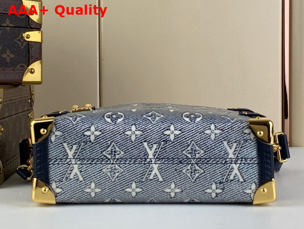 Louis Vuitton Side Trunk in Blue Monoglam Coated Canvas M22944 Replica