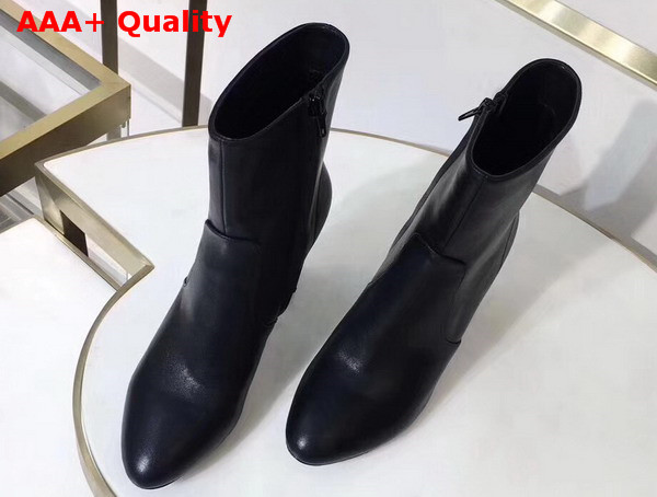 Louis Vuitton Silhouette Ankle Boot in Black Plain Calf Leather Replica