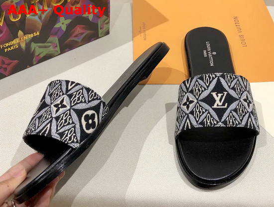 Louis Vuitton Since 1854 Lock It Flat Mule Gris 1A8D6A Replica