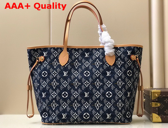 Louis Vuitton Since 1854 Neverfull MM Blue Jacquard Since 1854 Textile M57484 Replica