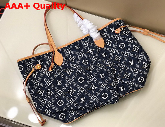 Louis Vuitton Since 1854 Neverfull MM Blue Jacquard Since 1854 Textile M57484 Replica