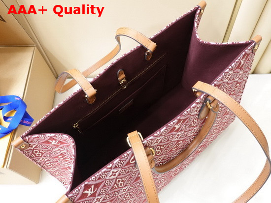 Louis Vuitton Since 1854 Onthego GM Bordeaux Jacquard Since 1854 Textile M57185 Replica