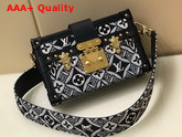 Louis Vuitton Since 1854 Petite Malle Handbag in Grey Jacquard Since 1854 Textile M57212 Replica