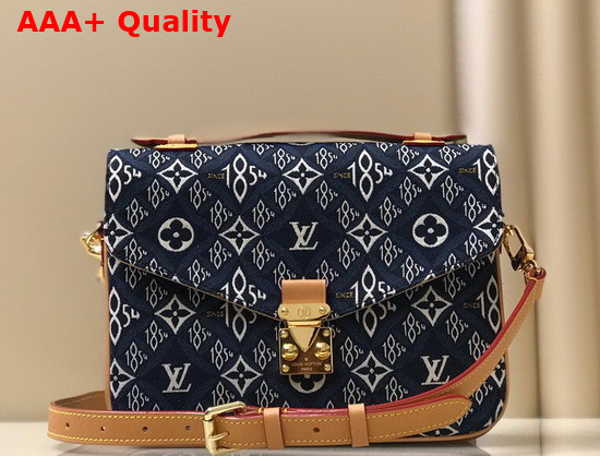 Louis Vuitton Since 1854 Pochette Metis Blue Jacquard Since 1854 Textile M57395 Replica