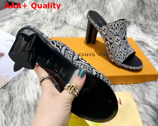 Louis Vuitton Since 1854 Silhouette Mule Gray Jacquard Textile 1A8KNY Replica