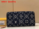 Louis Vuitton Since 1854 Zippy Wallet Blue Jacquard Since 1854 Textile M80212 Replica