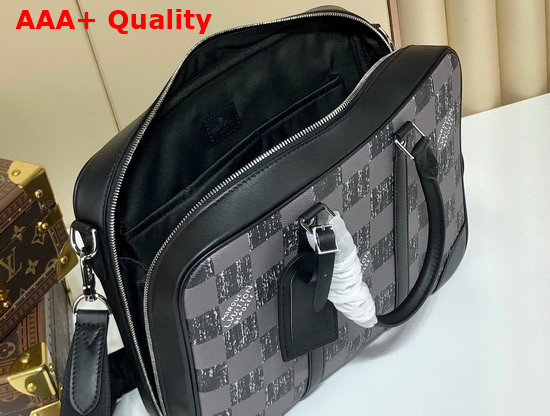 Louis Vuitton Sirius Briefcase Graphite Cowhide Leather N50072 Replica