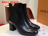 Louis Vuitton Skyline Ankle Boot in Black Calf Leather 1A4DM8 Replica