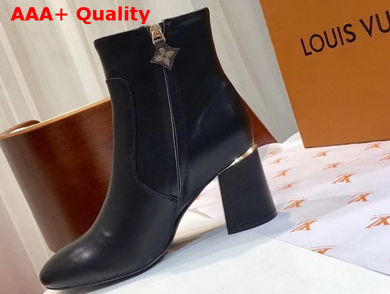 Louis Vuitton Skyline Ankle Boot in Black Calf Leather 1A4DM8 Replica