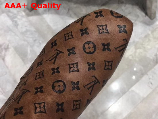 Louis Vuitton Skyline Ankle Boot in Brown Monogram Calf Leather Replica