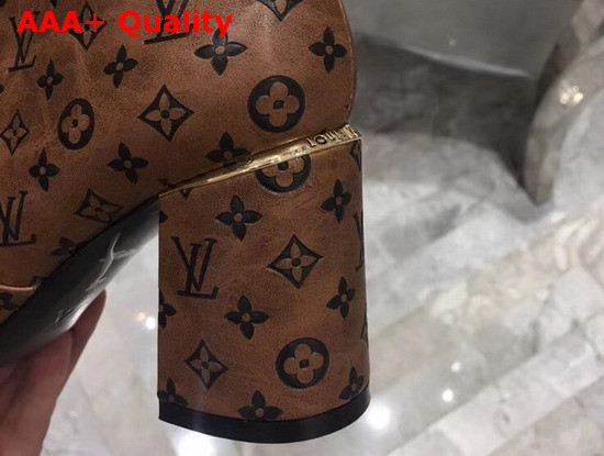 Louis Vuitton Skyline Ankle Boot in Brown Monogram Calf Leather Replica