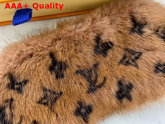 Louis Vuitton Sleep Mask in Brown Mink Fur GI0419 Replica