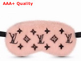 Louis Vuitton Sleep Mask in Light Pink Mink Fur GI0420 Replica