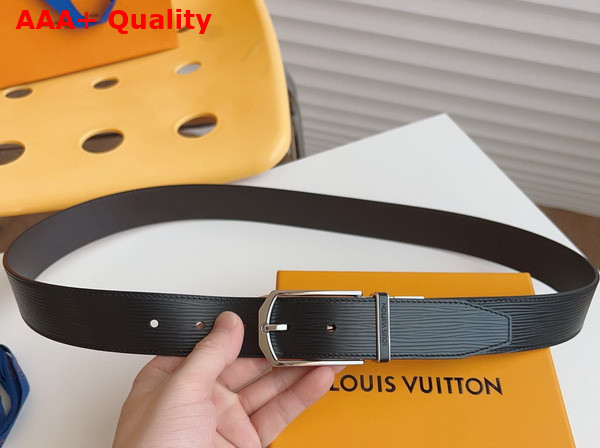 Louis Vuitton Slender 35mm Reversible Belt in Black Epi Leather Replica