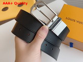 Louis Vuitton Slender 35mm Reversible Belt in Black Epi Leather Replica
