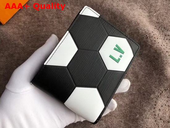 Louis Vuitton Slender Wallet Black Epi Leather Men LV 2018 FIFA World Cup Edition Replica