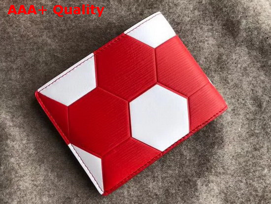 Louis Vuitton Slender Wallet Epi Red Men LV 2018 FIFA World Cup Edition Replica