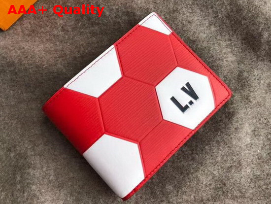 Louis Vuitton Slender Wallet Epi Red Men LV 2018 FIFA World Cup Edition Replica