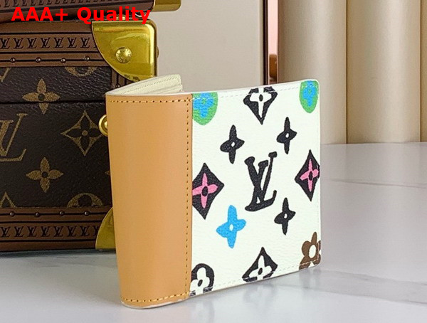 Louis Vuitton Slender Wallet Vanilla Monogram Craggy Coated Canvas Replica