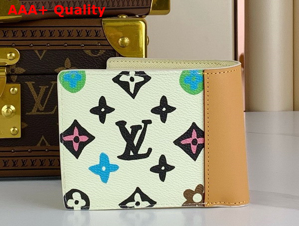 Louis Vuitton Slender Wallet Vanilla Monogram Craggy Coated Canvas Replica