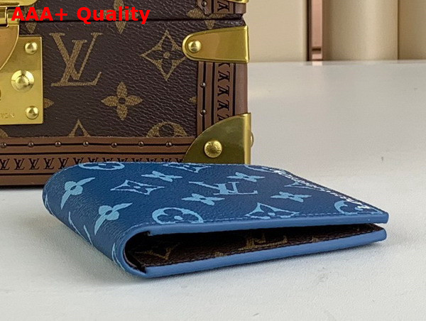 Louis Vuitton Slender Wallet in Atlantic Blue Monogram Coated Canvas M82798 Replica