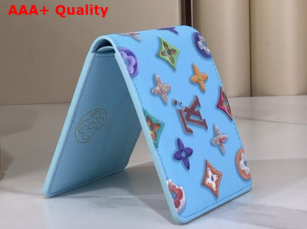 Louis Vuitton Slender Wallet in Blueberry Monogram Donuts Coated Canvas M28042 Replica